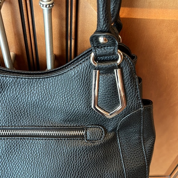 APT.9 Black Pebble Grain Vegan Leather Brooklyn Shopper Shoulder Bag - Picture 7 of 12